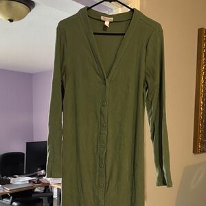 Ingrid & Isabel Maternity Olive Long Sleeve Dress